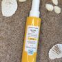 Comfort Zone Sun Soul Cream SPF30 anti-aging solkrem for ansikt og kropp, 150 ml gul sprayflaske på sand med skjell – Nalu Nalu Frisør