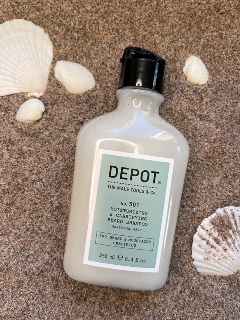 Depot No. 501 Moisturizing & Clarifying Beard Shampoo fuktighetsgivende skjeggshampo – Nalu Nalu Frisør
