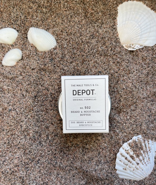 Depot No. 502 Beard & Moustache Butter mykgjørende skjeggsmør for skjegg og bart – Nalu Nalu Frisør