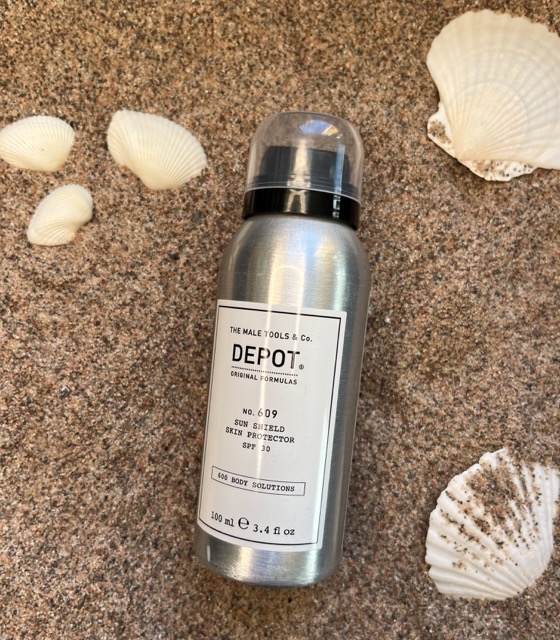 Depot No. 609 Sun Shield Skin Protector SPF 30 beskyttende solspray for huden – Nalu Nalu Frisør