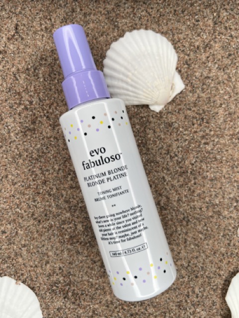 Evo Fabuloso Platinum Blonde Toning Mist lillaspray for kaldt og blondt hår – Nalu Nalu Frisør