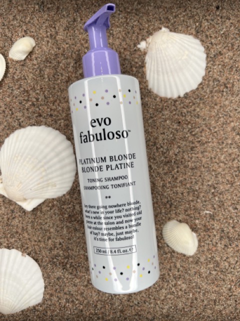 Evo Fabuloso Platinum Blonde Toning Shampoo lillashampoo for platina og blondt hår – Nalu Nalu Frisør